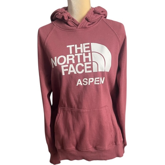 The North Face Aspen Hoodie Women’s Wine/Berry Pullover Sz L - Picture 4 of 8